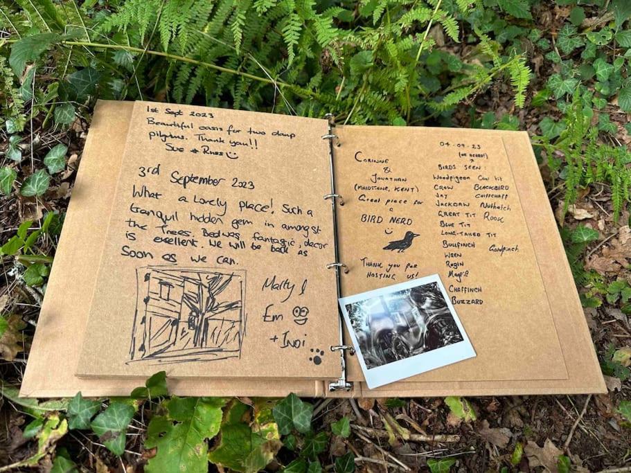 Cornwall Woodland Shepherd'S Hut - Dennis Hut Бодмин Екстериор снимка